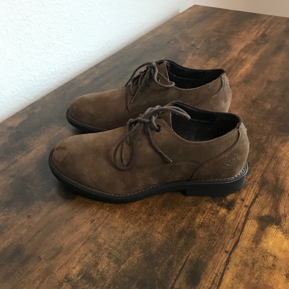 Timberland Brown Suede Waterproof Derby Shoes